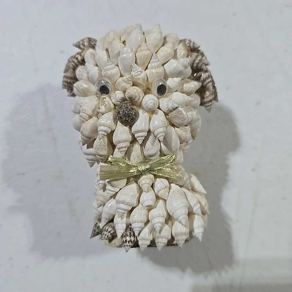 Sea Shell Dog Figure ~ 3.25